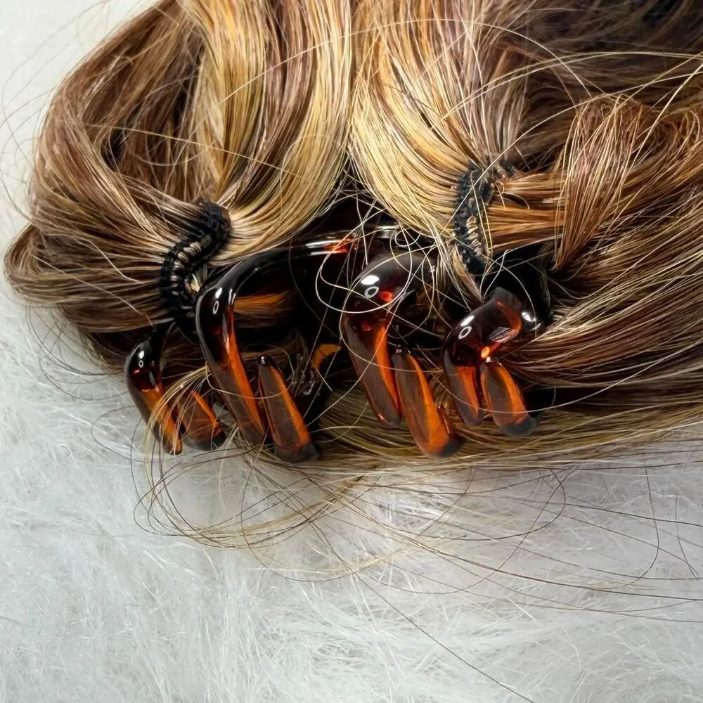 Unbranded Women's Brown and Gold Hair-accessories
